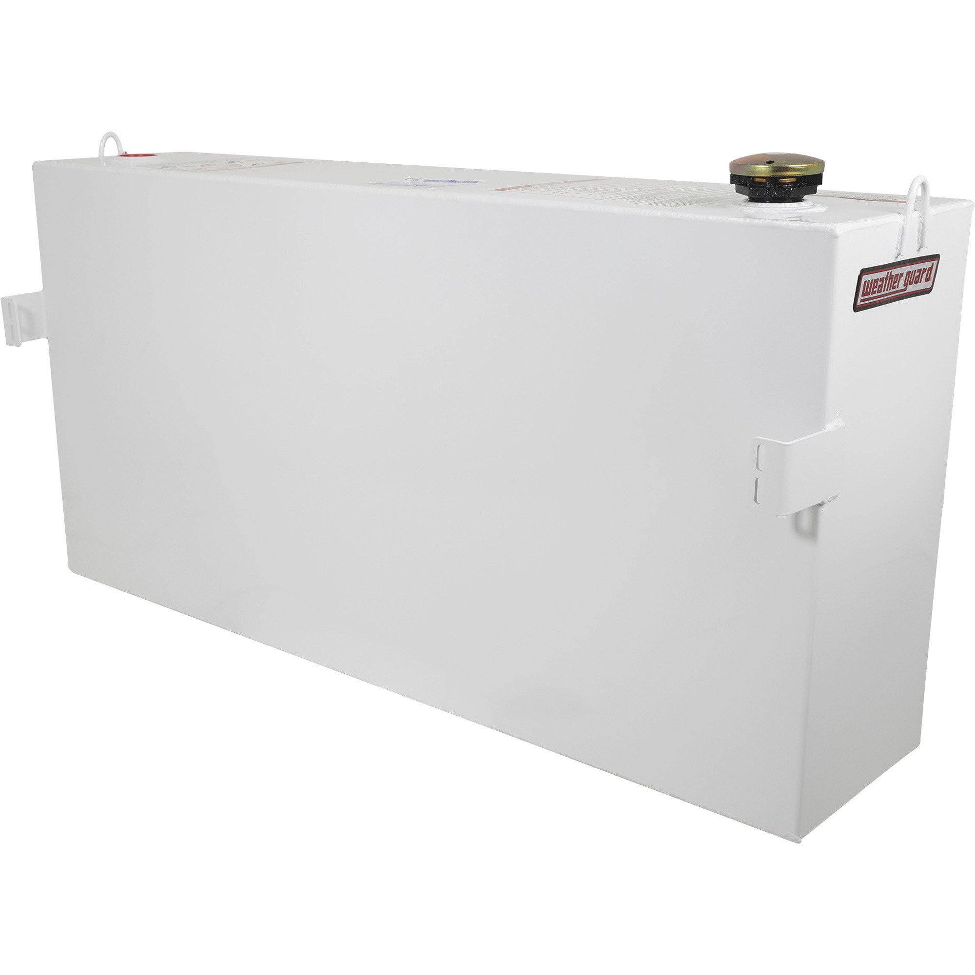 Weather Guard Column-Style Steel Diesel Fuel Transfer Tank, 50-Gallon, Bright White, Model# 359-3-02